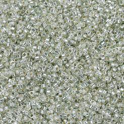 MIYUKIデリカビーズ  シリンダー  日本製シードビーズ  11/0  （db1431)シルバーライニングペールモスグリーン  1.3x1.6mm  穴：0.8mm  約20000個/袋  100 G /袋&nbsp;SEED-J020-DB1431