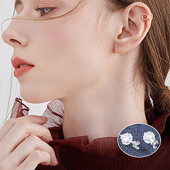 60セット6スタイルのクラウン＆クロス＆スワン＆ボルテックスの透明樹脂スタッドピアス（女性用）  透明  11.5~12.5mm  ピン：0.8mm  10セット/スタイル&nbsp;EJEW-BG0001-02