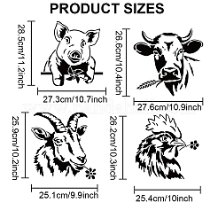 1 Set PET Hollow Out Drawing Painting Stencils&nbsp;DIY-MA0003-15