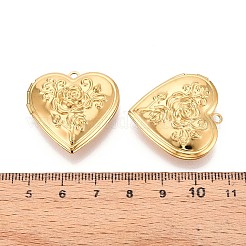 304 Stainless Steel Locket Pendants&nbsp;STAS-N111-09G
