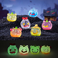 Halloween Luminous Transparent Pumpkin Display Decoration&nbsp;DJEW-N004-10