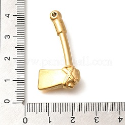 イオンプレーティング（IP）304ステンレスペンダント  斧のチャーム  18KGP本金メッキ  37x19x6.8mm  穴：2.1mm&nbsp;STAS-I321-16G