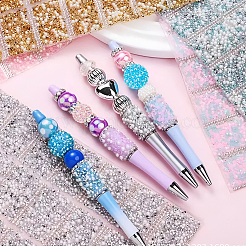 樹脂製ラインストーンビーズ  内部のアクリルラウンドビーズで  フーセンガム風のアクセサリー用  ミックスカラー  20x18mm  穴：2~2.5mm  24個/セット&nbsp;RESI-PA0001-44A