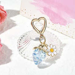 Acrylic Strawberry Pendant Decoration&nbsp;HJEW-SW00120-02