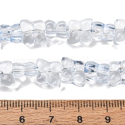 Transparent Glass Beads Strands&nbsp;GL-CBAAE04-01I