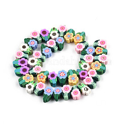 Handmade Polymer Clay Beads Strands&nbsp;CLAY-N010-089A