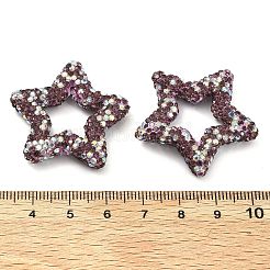 Star Shape Polymer Clay Rhinestone Beads&nbsp;CLAY-NH0001-06F