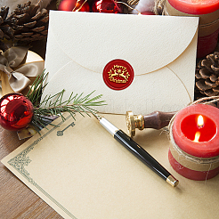 Brass Wax Seal Stamp with Handle&nbsp;AJEW-WH0184-0645