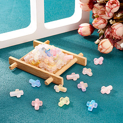 96Pcs 8 Styles Gradient Color Transparent Acrylic Beads&nbsp;OACR-TA0003-42