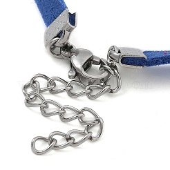 Faux Suede Double Cord Bracelet Making&nbsp;LS-STAS-M084-10P-03