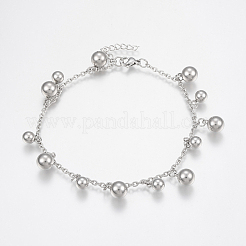 304 Stainless Steel Anklets&nbsp;AJEW-G016-01