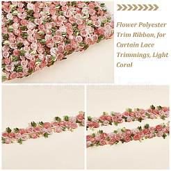 4.6~5Yards Flower Polyester Trim Ribbon&nbsp;OCOR-PH0001-97F