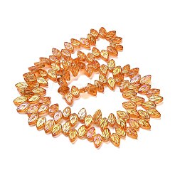 Electroplate Glass Beads Strands&nbsp;EGLA-B004-02A-FR02