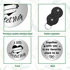 Pocket Hug Token Long Distance Relationship Keepsake Keychain Making Kit&nbsp;DIY-CN0003-29A