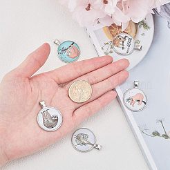 Alloy Glass Pendants&nbsp;PALLOY-CA0001-23