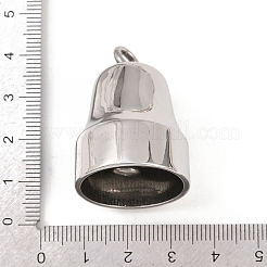 304ステンレスベルペンダント  ステンレス鋼色  37x27mm  穴：5.5mm&nbsp;STAS-Z171-21P
