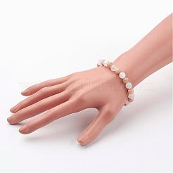 天然マルチムーンストーン ブレスレット  ストレッチブレスレット  ラウンド  58x8mm（2-1/4インチx3/8インチ）&nbsp;BJEW-JB02659-01