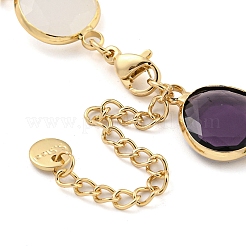 Glass Necklace&nbsp;NJEW-C047-01F-KCG