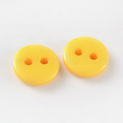 2-Hole Flat Round Resin Sewing Buttons for Costume Design&nbsp;LS-BUTT-E119-14L-04