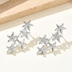 Brass Stud Earrings for Women&nbsp;EJEW-A167-02B-P