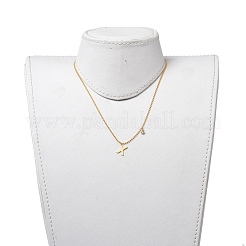 Letter A~Z Pendant Necklaces&nbsp;NJEW-JN02837