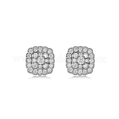925 Sterling Silver Pave Moissanite Stud Earrings for Women&nbsp;CR3655