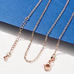 Brass Cable Chain Necklaces for Women&nbsp;NJEW-D302-48RG
