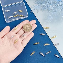 20Pcs 2 Colors Brass Charms&nbsp;KK-HY0001-25