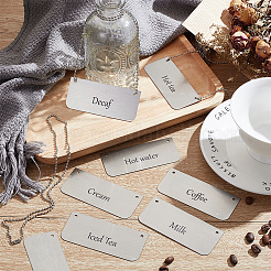 Stainless Steel Hanging Ball Chain Sign&nbsp;DIY-OC0012-66
