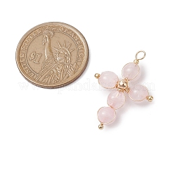 Natural Rose Quartz Pendants&nbsp;PALLOY-JF02885-03