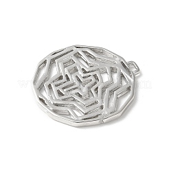 Brass Micro Pave Cubic Zirconia Pendants&nbsp;KK-P290-52P-02