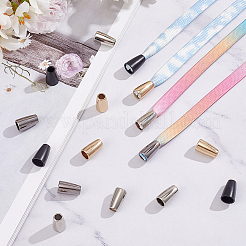 80Pcs 4 Colors Alloy Cord Ends&nbsp;FIND-PH0017-89