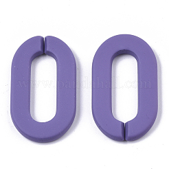 Opaque Spray Painted Acrylic Linking Rings&nbsp;OACR-N009-002A-A07