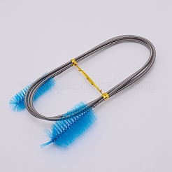 304 ステンレス PP クリーナー 両端弾性ホース パイプ  フレキシブルドレンブラシ  ドジャーブルー  1670x3.5mm&nbsp;AJEW-WH0188-74B