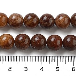 天然石ビーズ連売り  ラウンド  6~6.5mm  穴：1mm  約60個/連  14.96~15.35''（38~39センチメートル）&nbsp;G-H045-A01-6MM