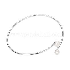 Cute Rhodium Plated 925 Sterling Silver Cuff Bangle&nbsp;JB61A