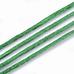 ポリエステル糸  サテンラテイルコード  ライムグリーン  2mm  約10 M /バンドル&nbsp;LS-OCOR-S124-02