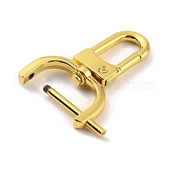 亜鉛合金回転式ナスカンカニカン  スイベルスナップフック  ゴールドカラー  48x34mm  穴：19x9mm&nbsp;FIND-WH0145-85C-G
