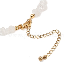 Natural Quartz Crystal Chips Beaded Necklace&nbsp;NJEW-FZ00004-01