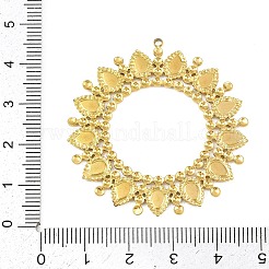 304ステンレスペンダント  エナメル  ゴールドカラー  リング  45x42x1.5mm  穴：1.6mm&nbsp;STAS-C160-05A-G