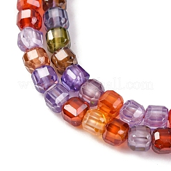 Cubic Zirconia Bead Strands&nbsp;ZIRC-P109-01B-10
