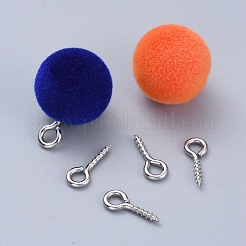 Tarnish Resistant 304 Stainless Steel Screw Eye Pin Peg Bails&nbsp;STAS-K171-52P-10x4mm