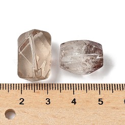 天然の赤いロドライトクォーツビーズ  多面カット  ナゲット  15~19x12~13x11~11.5mm  穴：1.2mm&nbsp;G-D307-A08