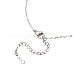 Brass Pave Clear Cubic Zirconia Bowknot Pendant 304 Stainless Steel Cable Chain Necklaces for Women&nbsp;NJEW-JN05357