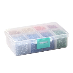 FGB 200G 8 Colors 12/0 Grade A Round Glass Seed Beads&nbsp;SEED-JP0010-15-2mm