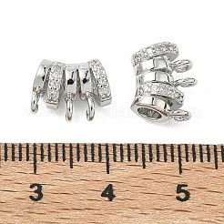 SHEGRACE Brass Micro Pave Cubic Zirconia Pendants&nbsp;XGRQ3D195-482P