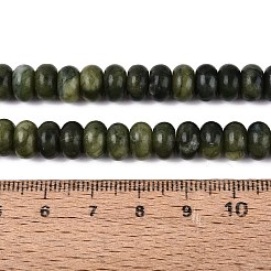 天然な中国のヒスイのビーズ連売り  ロンデル  スムーズ  7.5~8.5x4~5.5mm  穴：0.9~1mm  約75~94個/連  14.76~15.35インチ（37.5~39cm）&nbsp;G-N367-02A-07