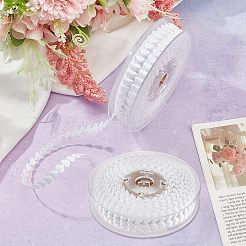 Polyester Heart Ribbon&nbsp;OCOR-WH0079-04B