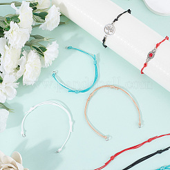 40Pcs 5 Colors Adjustable Eco-Friendly Korean Waxed Polyester Cord Bracelet Making&nbsp;AJEW-SC0003-72