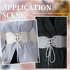 1Pc Imitation Leather Stretch Knot Waist Belts for Women&nbsp;AJEW-CL0002-91A